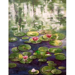 Zohaib Rind, 30 x 42 Inch, Acrylic on Canvas, Floral Painting, AC-ZR-364